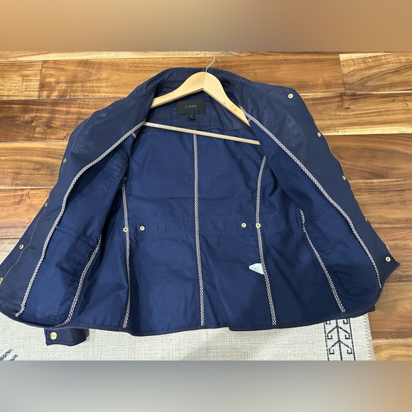 J. Crew Downtown Field Jacket - Navy - Petite Medium - Picture 3 of 4